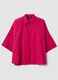 Pink pure cotton oversized shirt_4