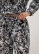 Multicoloured pure cotton long trousers with floral print_3