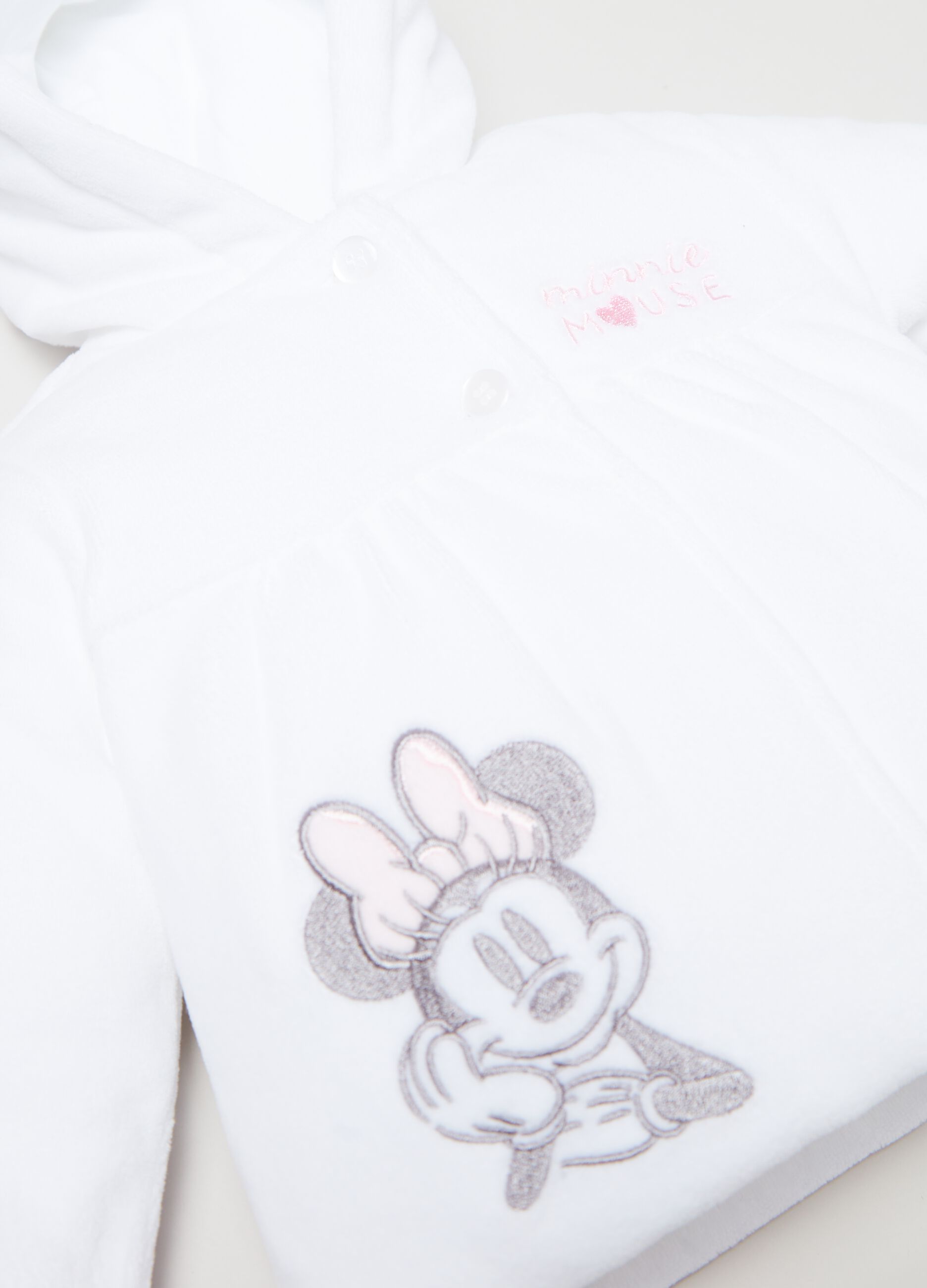 Velour jacket with Minnie Mouse embroidery_2