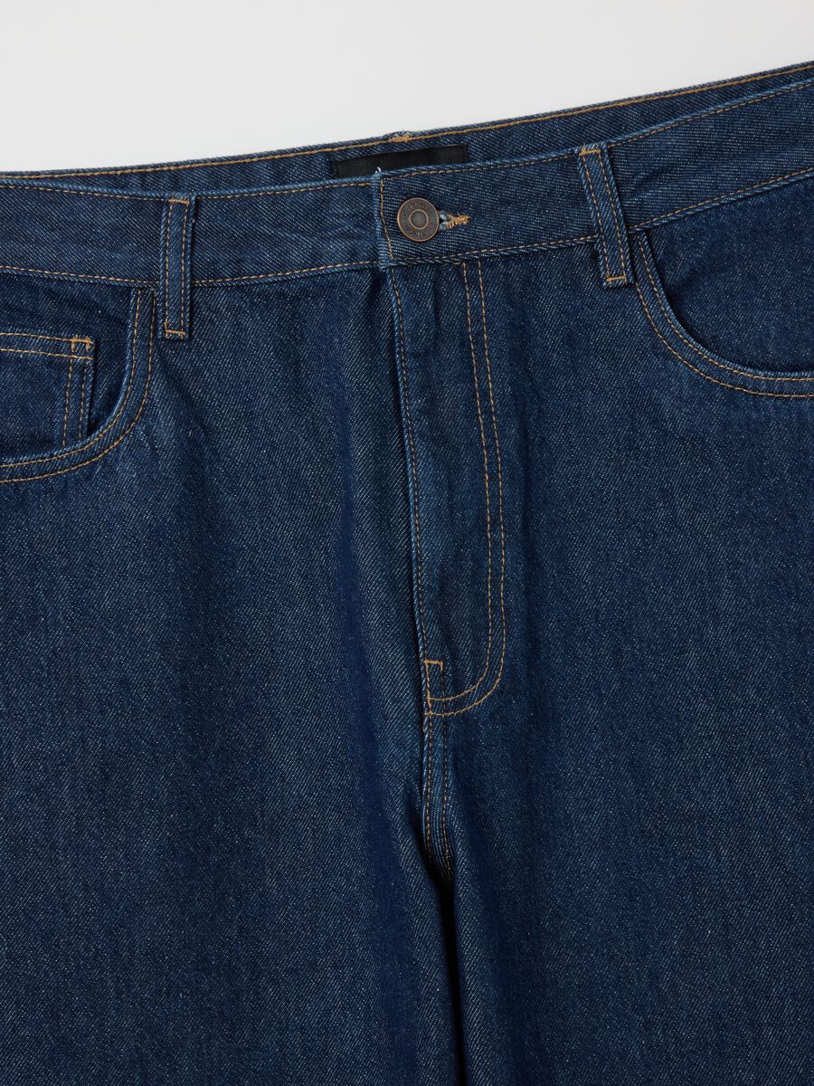 Pure Cotton Blue Baggy Jeans_6