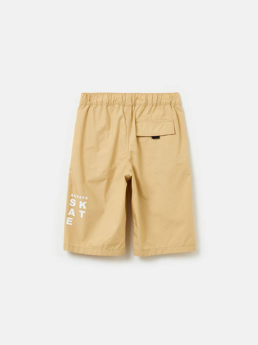Poplin cargo Bermuda shorts_1