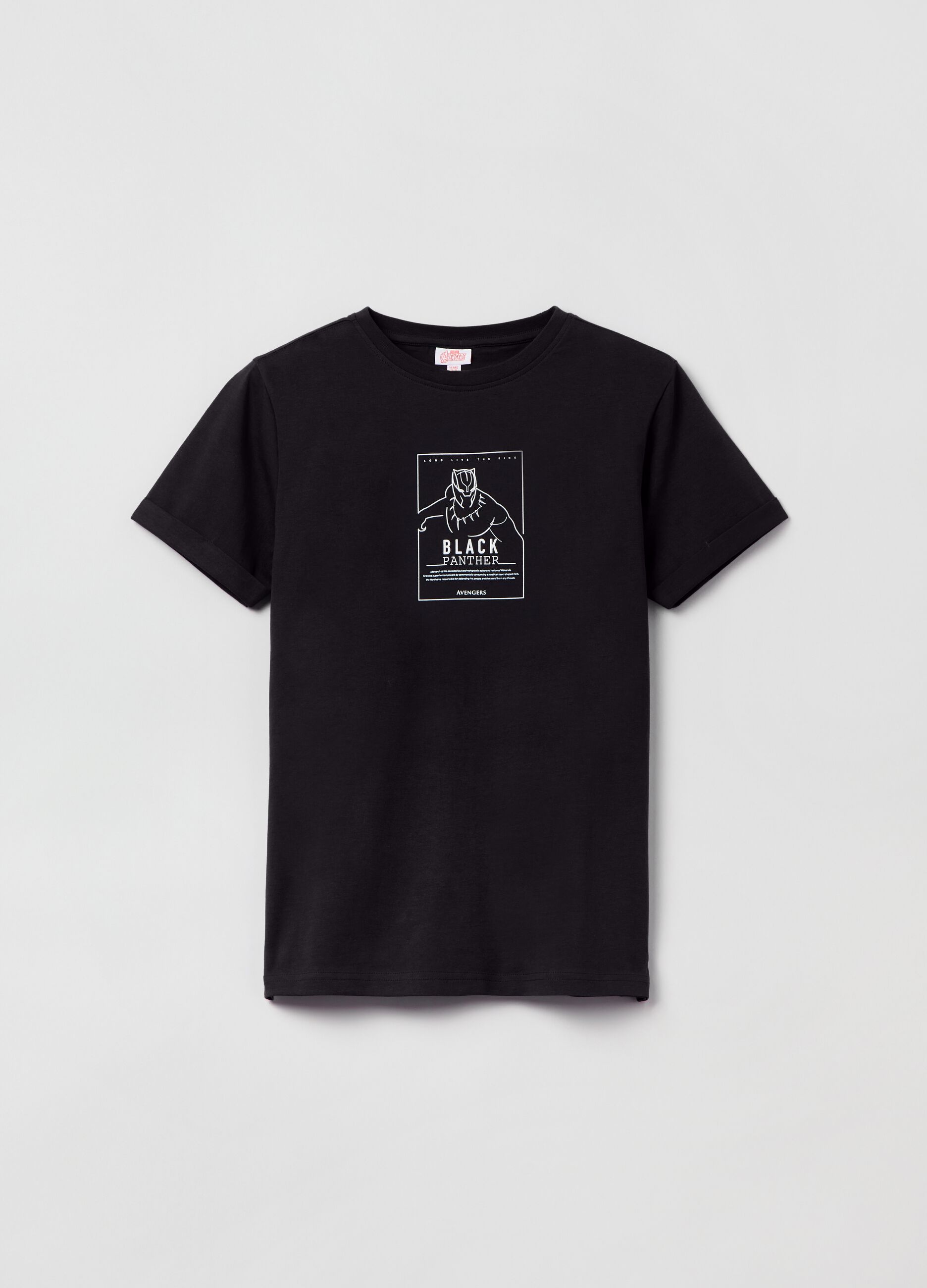 Marvel Black Panther T-shirt in cotton