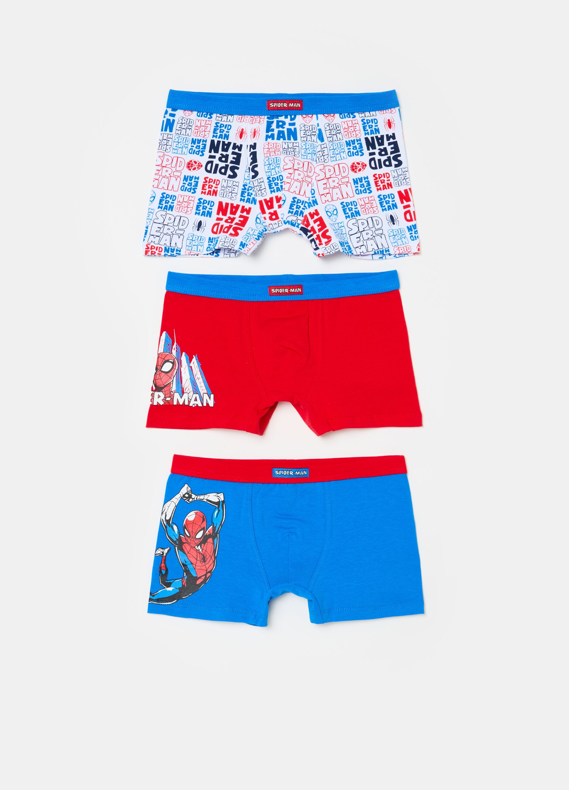 Three-pack Spider-Man boxer shorts in organic cotton