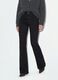 Jeans neri flare in cotone elasticizzato_1