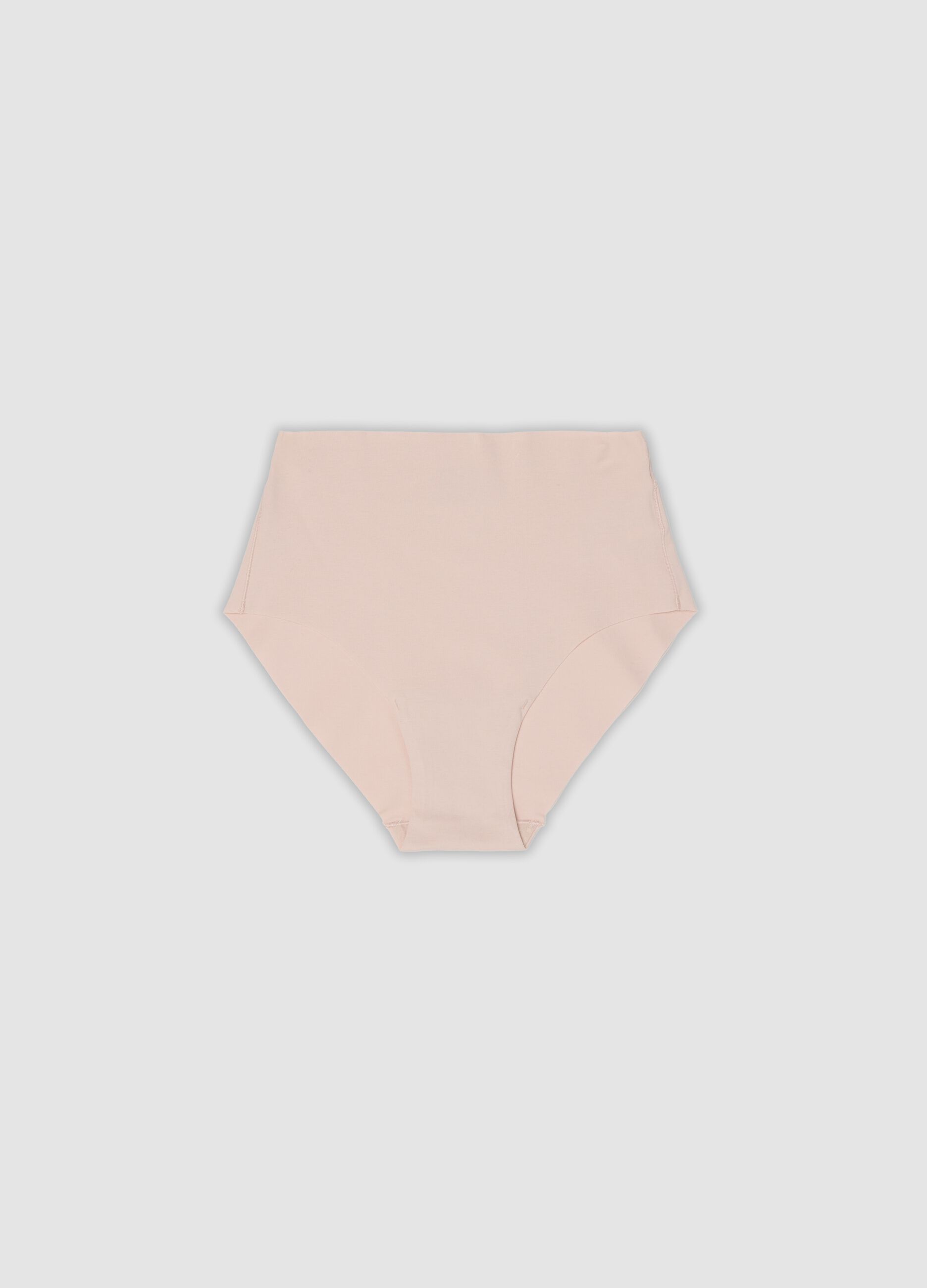 Rosa High-Waist-Slip aus elastischer Bio-Baumwolle