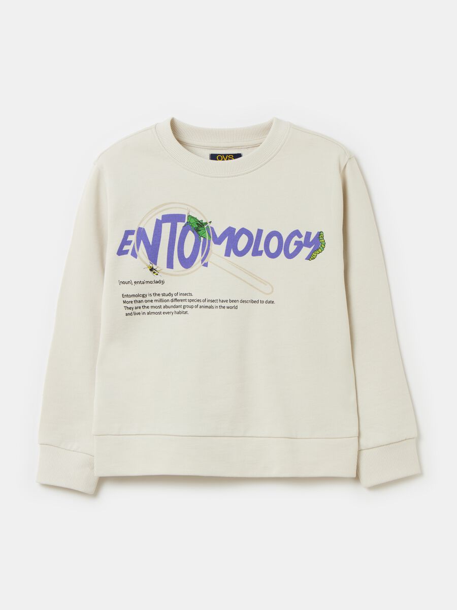 Sweatshirt in cotton with print_0