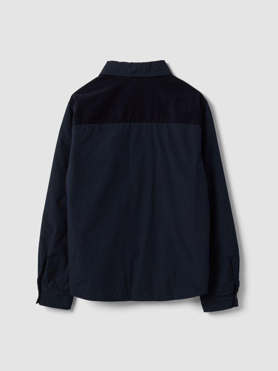 Shacket blu regular fit con tasche applicate_2