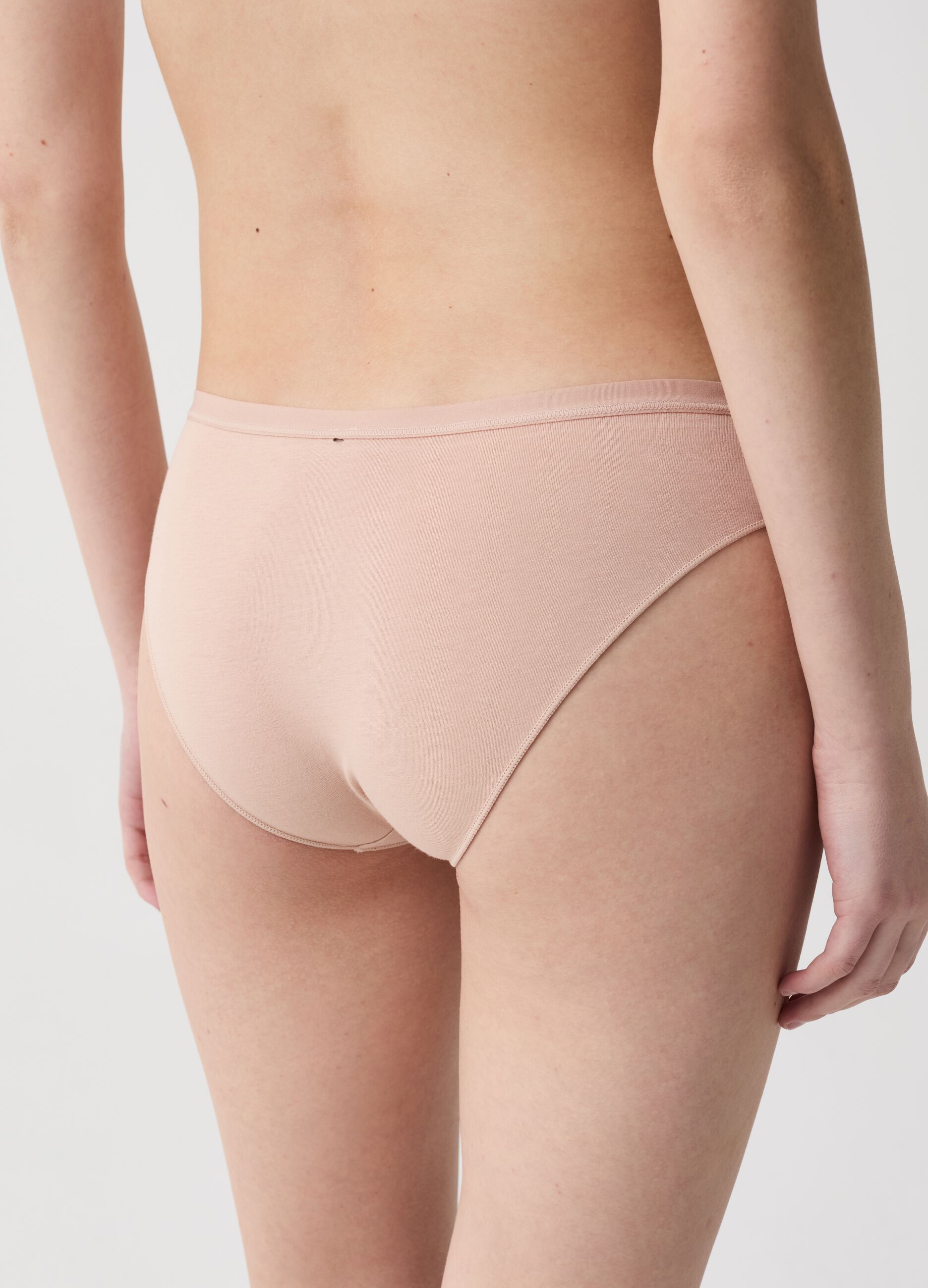 The Nude Effect briefs in stretch organic cotton
