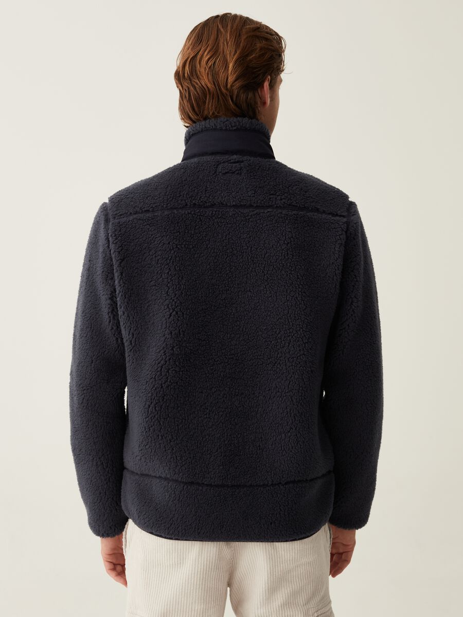 Full-zip sweatshirt in sherpa with pockets_2