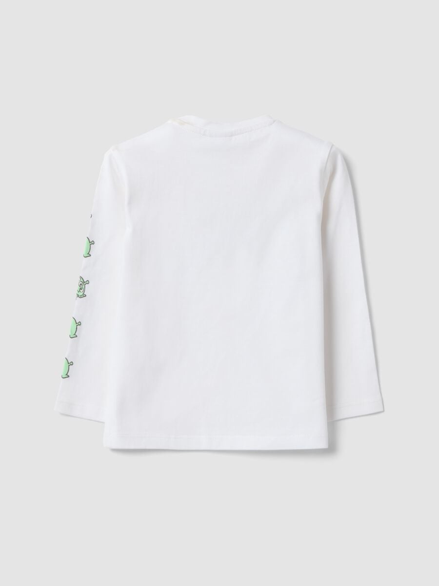 Maglia bianca a maniche lunghe in puro cotone a tema Toy Story per bimbo_1