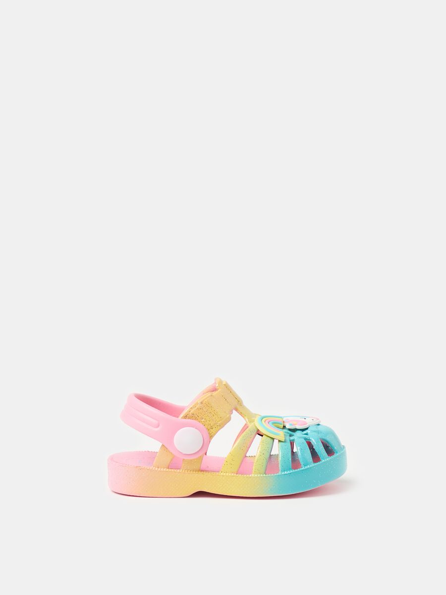 Sandals with glitter and unicorn_0