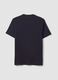 Black crew-neck pure cotton T-shirt, regular fit_6