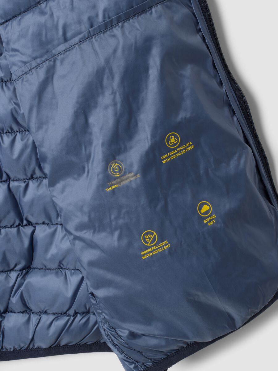 Blue Ultralight Padded Gilet with Zip_1