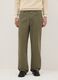 Green regular fit pure cotton chino trousers_1