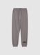 Boys' pure cotton grey joggers regular fit_3