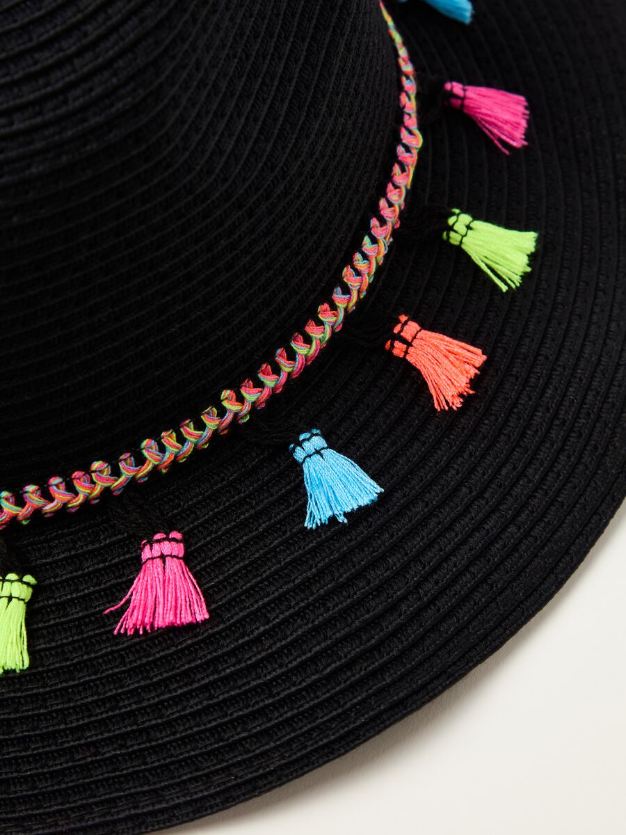 Trilby hat with tassels_2