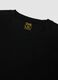 Black crew-neck T-shirt in pure mercerised cotton_1