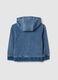 Children's blue cotton blend hoodie regular fit_1