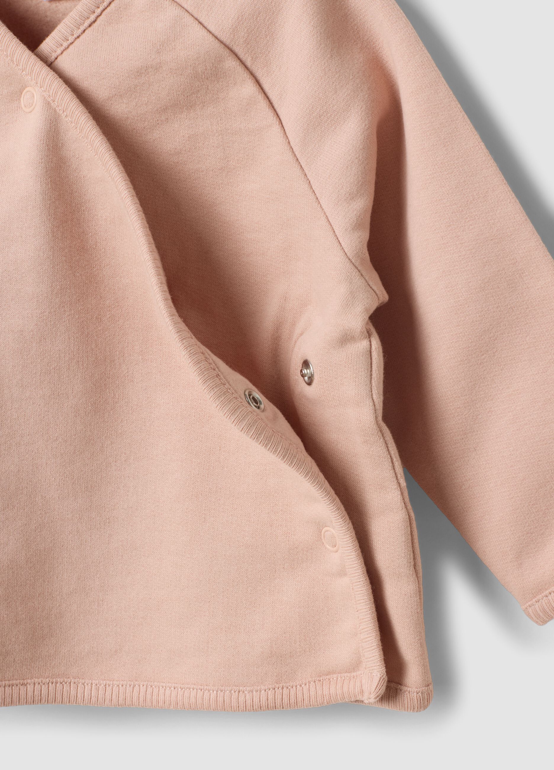 Rosa Set aus reiner Bio-Baumwolle mit langen &Auml;rmeln f&uuml;r Baby-M&auml;dchen
