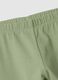 Girls' green stretch cotton slim fit leggings_2