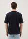 T-shirt in puro cotone nero relaxed fit_2