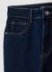 Jeans de ganga azuis cropped slim fit em algod&atilde;o e viscose el&aacute;sticos_5