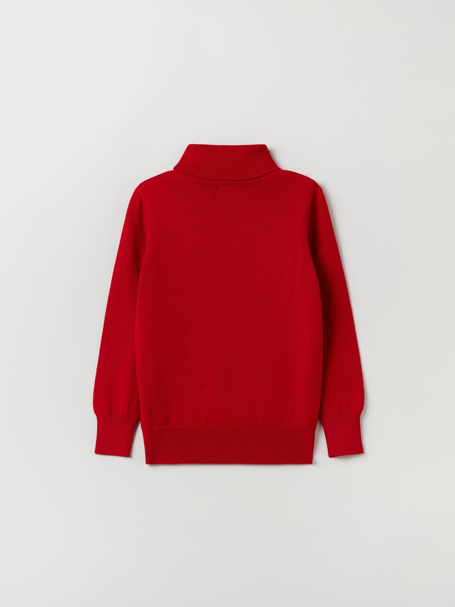 Knitted pullover with high neck_1