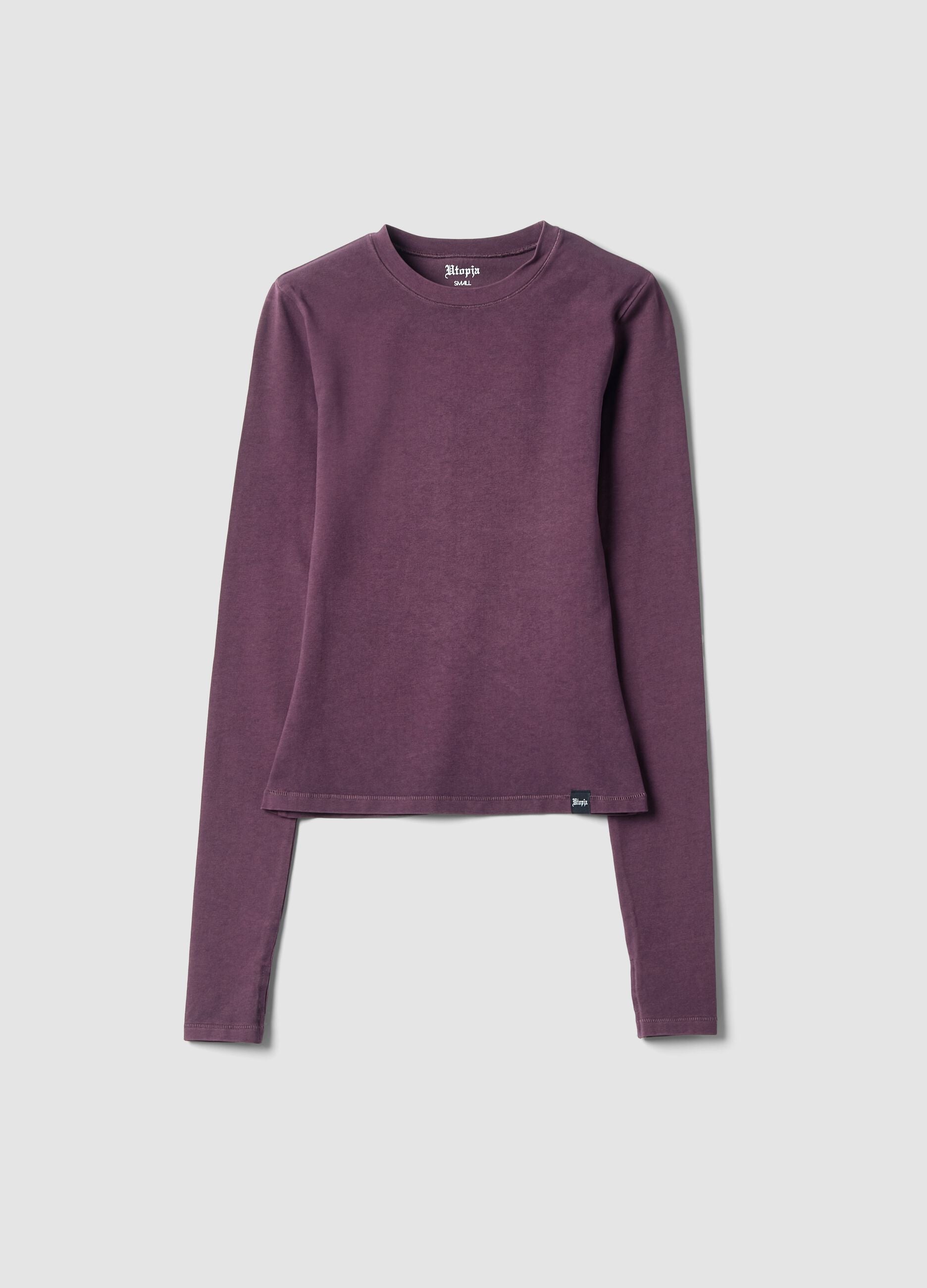 Perfect Longsleeve in Washed Burgundy