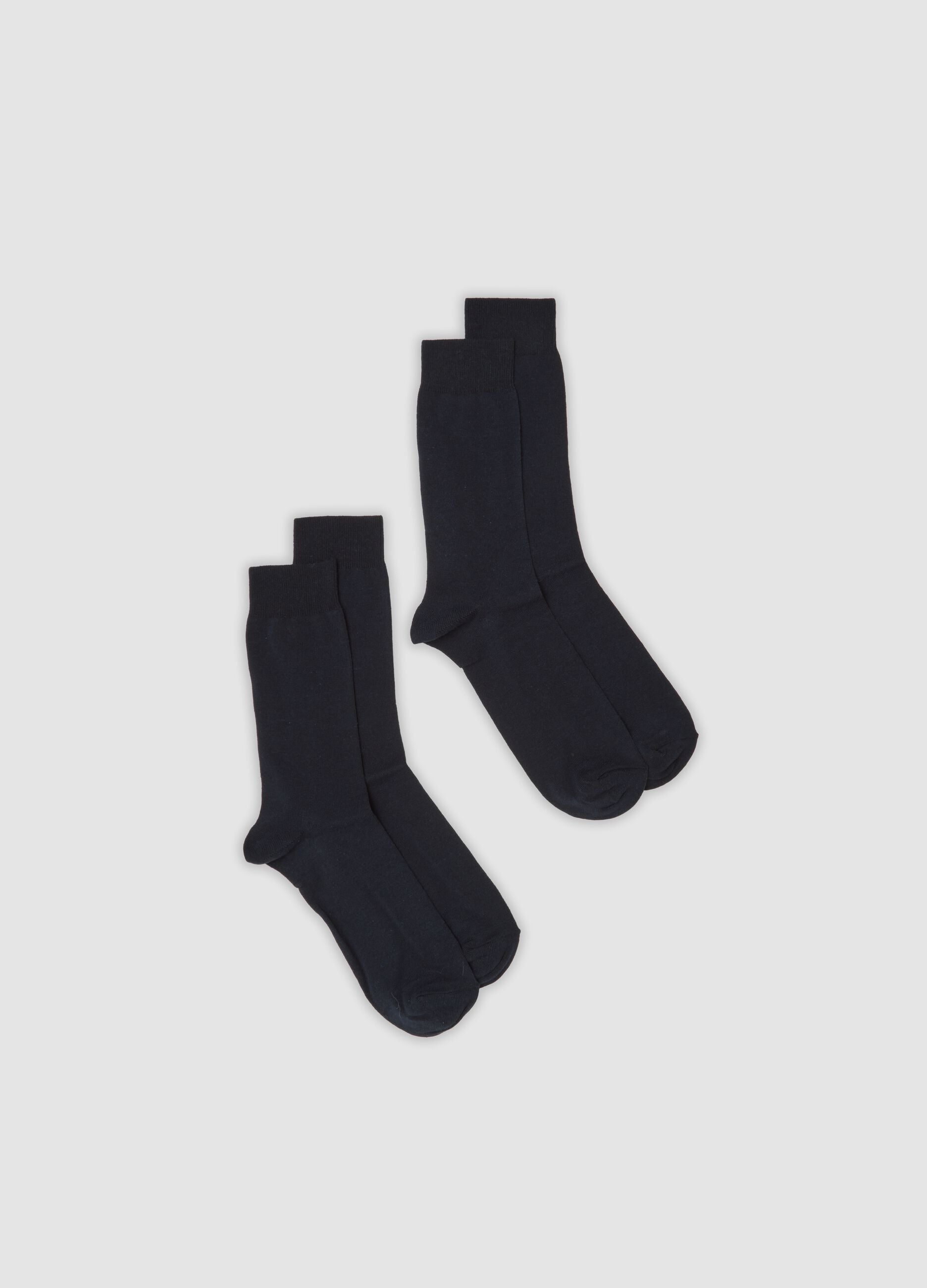 2-pack of short blue stretch cotton socks