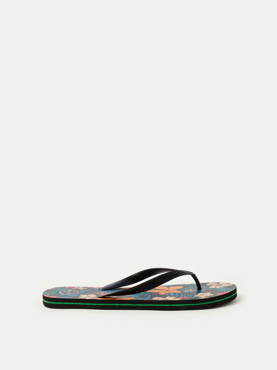 Thong sandals with floral print_0