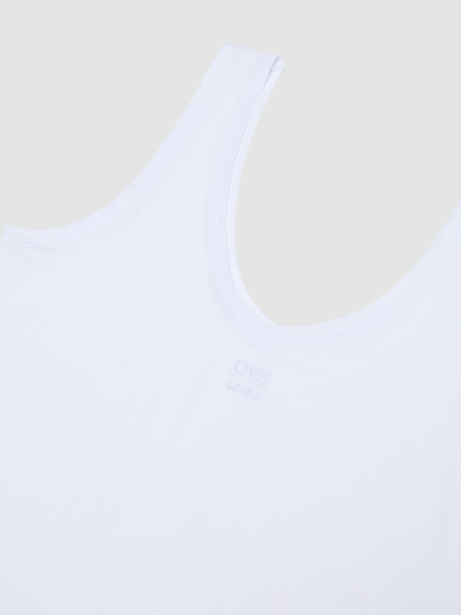 White stretch vest top, regular fit_1