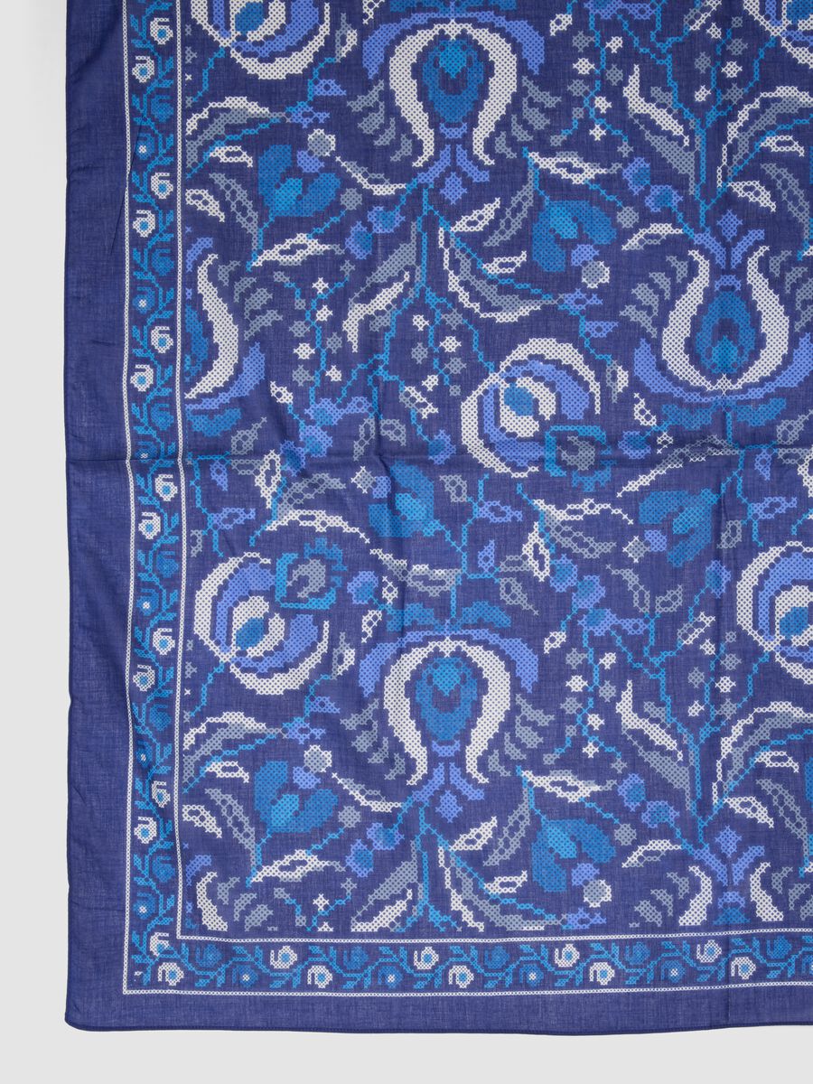Blue pure cotton printed pareo_2
