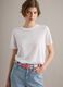 Wei&szlig;es T-Shirt aus reinem Leinen, Regular Fit, kurzarm_0