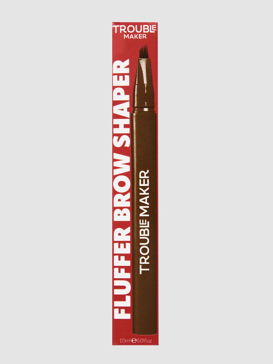Fluffer Brow Brush Natural Brow Pen Medium Brown 0,5 ml_0