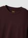 T-shirt marrone in puro cotone girocollo regular fit_1