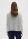 Grey jumper with round neckline and contrast trim_2