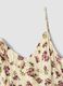 Beiges Stretchkleid mit floralem Print_1