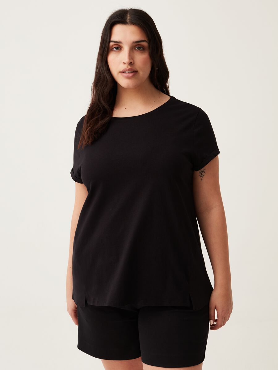 MYA Curvy T-shirt in jersey with insert_0