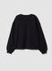 Schwarzes Sweatshirt aus 100 % Baumwolle mit Stern-Detail f&uuml;r M&auml;dchen, Relaxed Fit_1