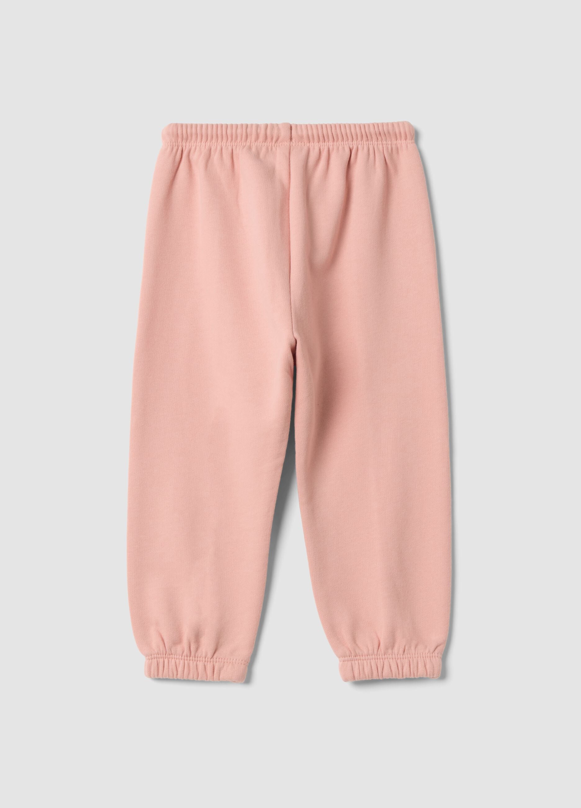 Pink pure cotton joggers