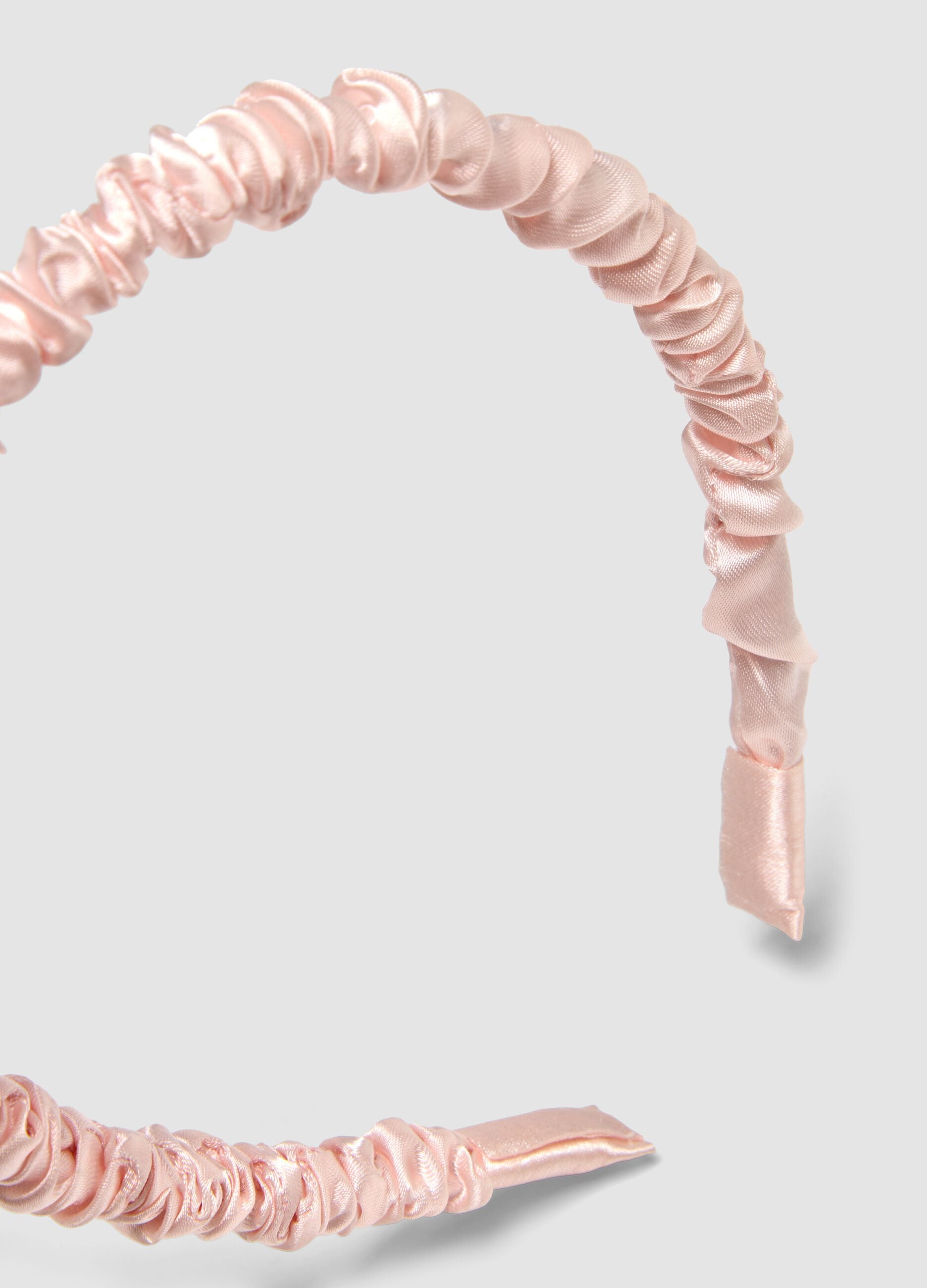 SINCERELY HAIR Bandolete de cetim rosa