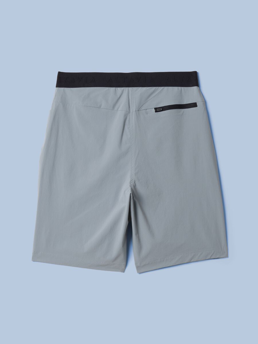 Graue ALTAVIA SAILING Bermuda-Shorts aus Stretchgewebe_5