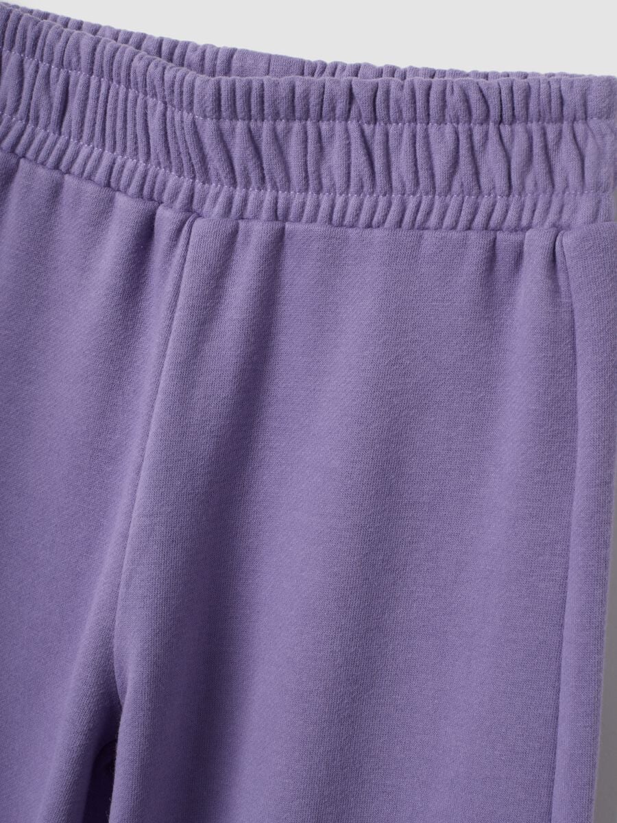 Completo jogging bianco in misto cotone stampa Frozen_2