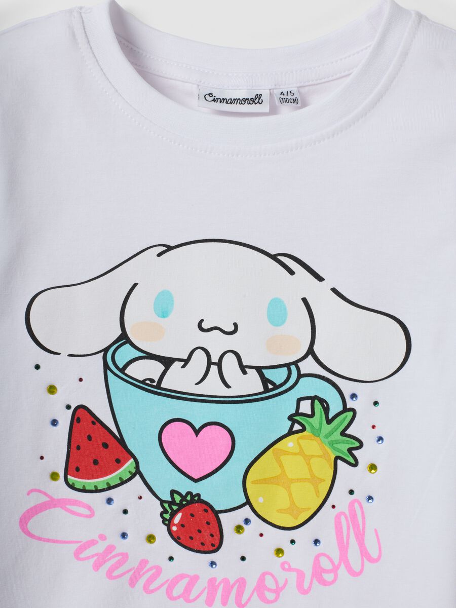 White stretch cotton short-sleeve T-shirt_2