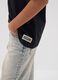 Black pure cotton short-sleeve T-shirt with Jeep slogan_2