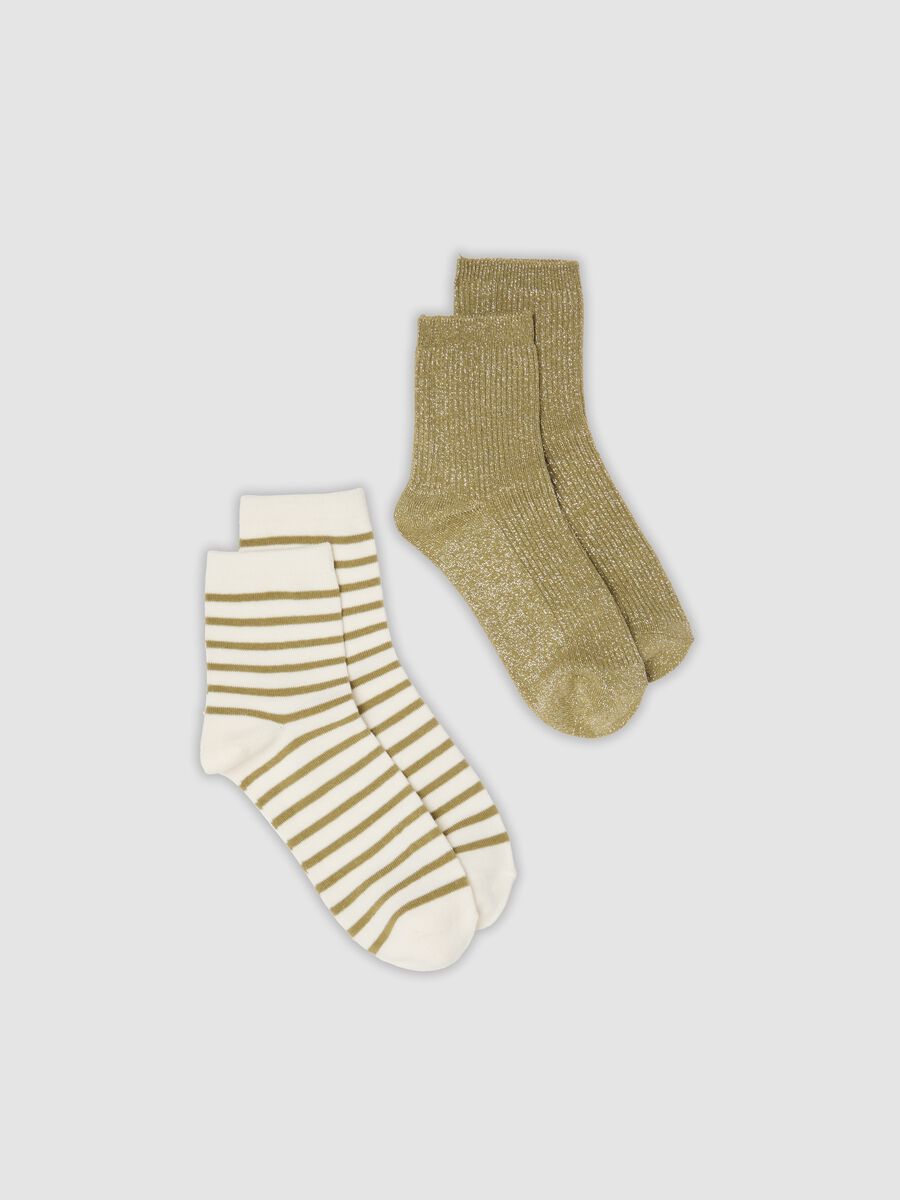 2er-Pack mehrfarbige Socken aus Bio-Baumwollmix_0