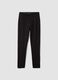 Leggings neri in punto Milano di viscosa elasticizzata slim fit_4