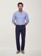 Blue regular tapered-fit stretch cotton twill chino trousers_4