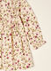 Beige pure viscose floral set with crew neck_2