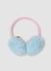 Blue ear warmers with Stitch patch_0